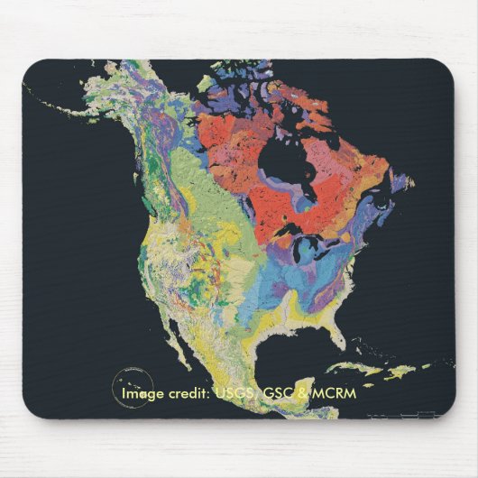 Mousepad / Noord-Amerikaans continent Muismat (Voorkant)