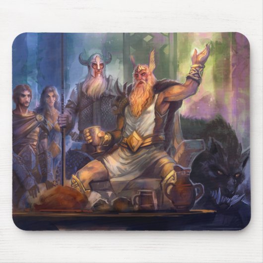 Mousepad - Odin en Einherjars Muismat (Voorkant)