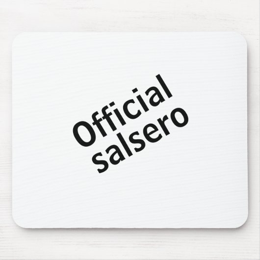 Mousepad officiële salsero muismat (Voorkant)