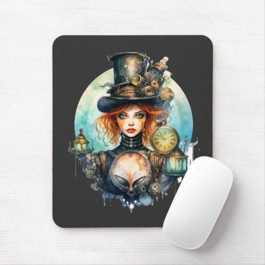 Mousepad Olhar do Tempo Steampunk Muismat (Met muis)
