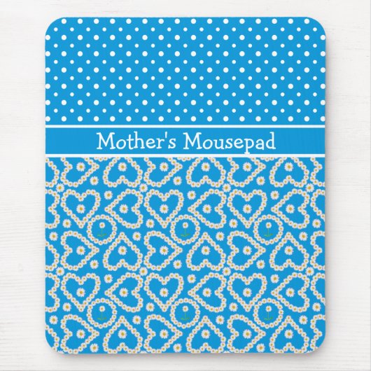 Mousepad om te personaliseren: Polkas Daisy Chains Muismat (Voorkant)
