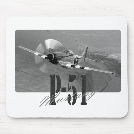 Mousepad P-51 Mustang Muismat (Voorkant)