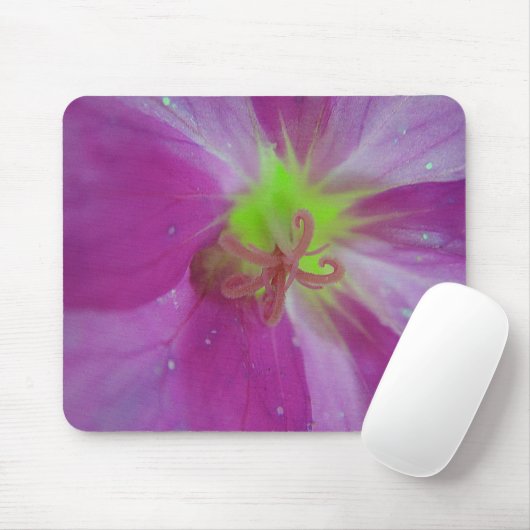 Mousepad paarse bloemmidden muismat (Met muis)