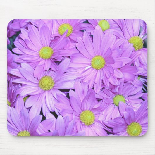 Mousepad, "Paarse Daisies" Muismat (Voorkant)