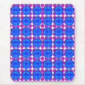 Mousepad - Paarse en blauwe stippen Muismat (Voorkant)