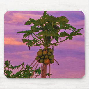 Mousepad papaya boom en Braziliaanse zonsondergang Muismat