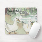 Mousepad "Paris/Duck Parc" Sketch Waterverf" Muismat (Met muis)