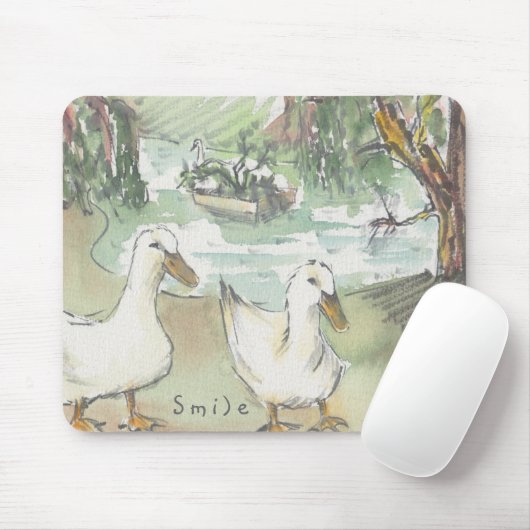 Mousepad "Paris/Parc Sketch Waterverf" Muismat (Met muis)
