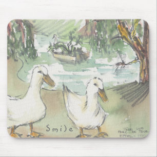 Mousepad "Paris/Parc Sketch Waterverf" Muismat