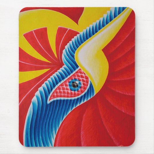 Mousepad pássaro serpente muismat (Voorkant)