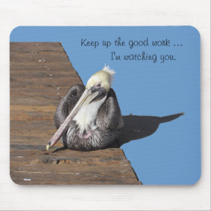 Mousepad - Pelican op Pier Muismat
