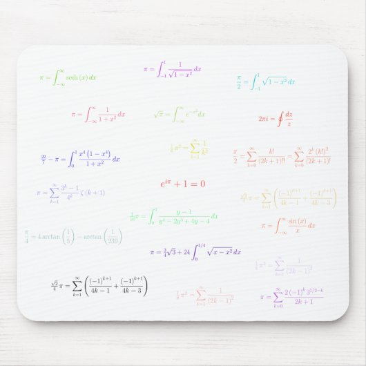 Mousepad - pi-vertegenwoordigingen muismat (Voorkant)