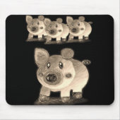 Mousepad Pig Muismat (Voorkant)