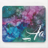 Mousepad "Pinks & Blue Inkblot" Muismat (Voorkant)