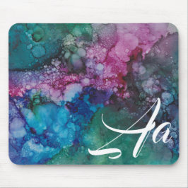 Mousepad "Pinks & Blue Inkblot" Muismat