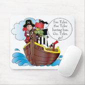 Mousepad "Pirate Ship" Personaliseren Muismat (Met muis)