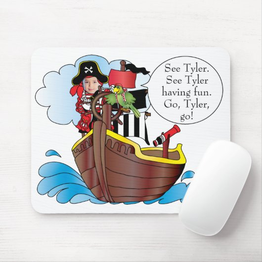 Mousepad "Pirate Ship" Personaliseren Muismat (Met muis)