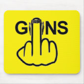 Mousepad Pistolen Flip Muismat (Voorkant)