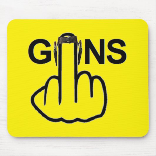 Mousepad Pistolen Flip Muismat (Voorkant)