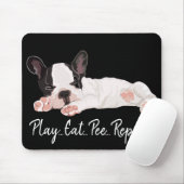 Mousepad Play Eat Pee Repat/Furry Puppy Muismat (Met muis)