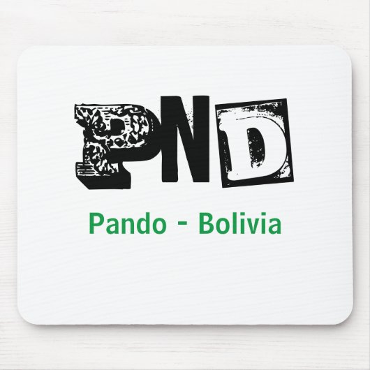 Mousepad PND Pando Bolivia Muismat (Voorkant)