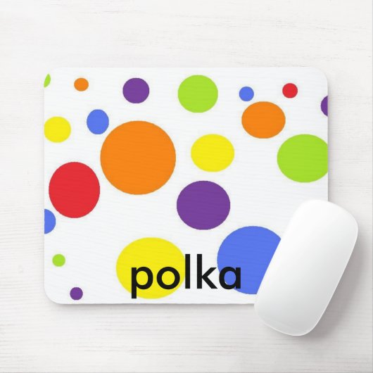 mousepad polka dot muismat (Met muis)
