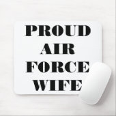Mousepad Proud Air Force Wife Muismat (Met muis)
