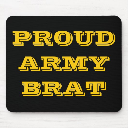 Mousepad Proud Army Brat Muismat (Voorkant)