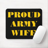 Mousepad Proud Army Wife Muismat (Met muis)