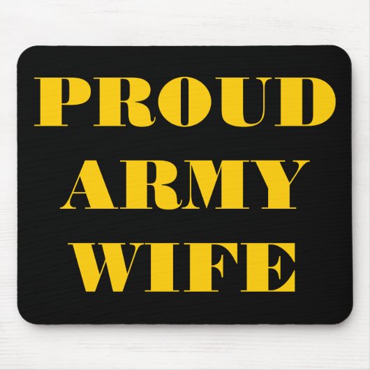 Mousepad Proud Army Wife Muismat (Voorkant)