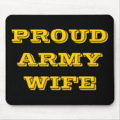 Mousepad Proud Army Wife Muismat (Voorkant)