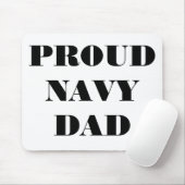Mousepad Proud Navy Dad Muismat (Met muis)
