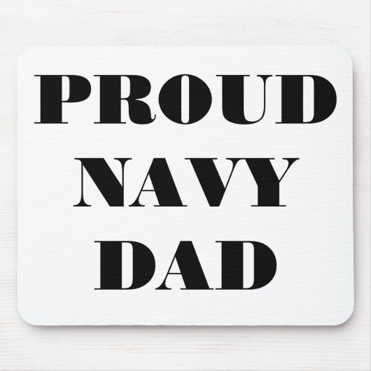 Mousepad Proud Navy Dad Muismat (Voorkant)