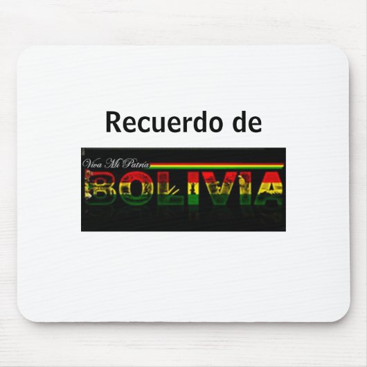 Mousepad recuerdo de Bolivia Muismat (Voorkant)