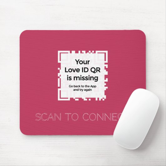 Mousepad - RED - QR - GLAM-Collectie Muismat (Met muis)