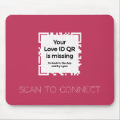 Mousepad - RED - QR - GLAM-Collectie Muismat (Voorkant)