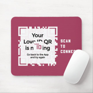 Mousepad - RED - QR - PURE Collection Muismat