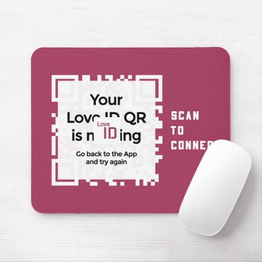 Mousepad - RED - QR - PURE Collection Muismat (Met muis)