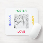 Mousepad - Redding, Adoptie, Foster, Liefde Muismat (Met muis)