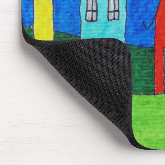 Mousepad- regenbooghuizen 8 muismat (Hoek)