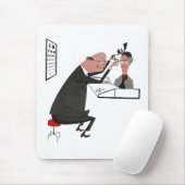Mousepad ~ Retro Mid-Century Eye Doctor Kantoor Muismat (Met muis)