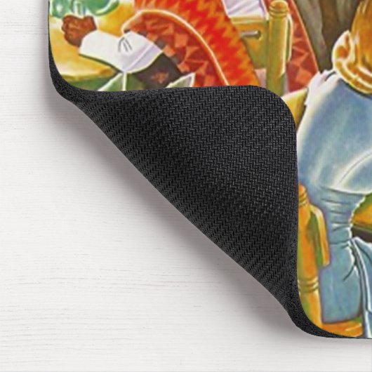 Mousepad ~ Retro mid-century ten zuiden van de gre Muismat (Hoek)