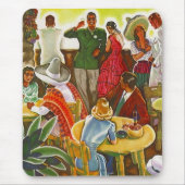 Mousepad ~ Retro mid-century ten zuiden van de gre Muismat (Voorkant)