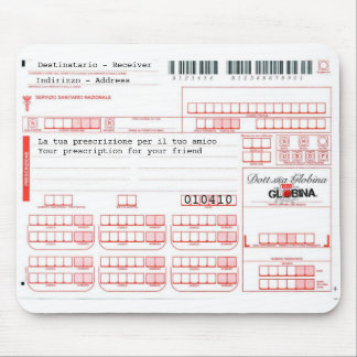 Mousepad ricetta medica - Italiaans recept Muismat