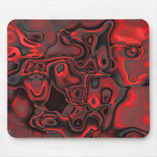 Mousepad Rood Dominant Edelsteen Patroon Muismat (Voorkant)