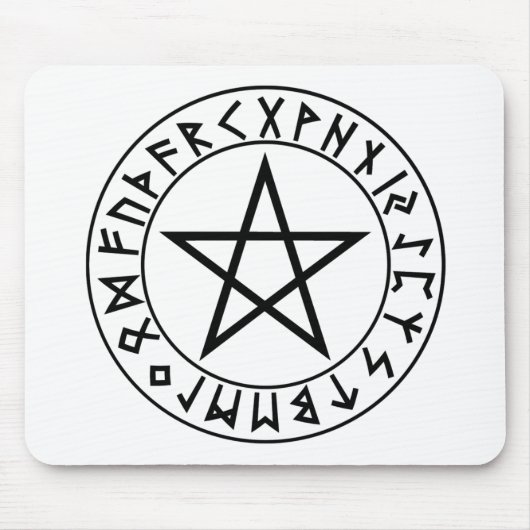 mousepad Rune Pentacle Muismat (Voorkant)