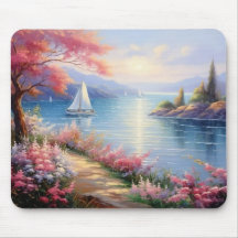 Mousepad | Sailboats in Distance
