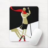 Mousepad  Saint Croix Skiing Travel Posters Muismat (Met muis)