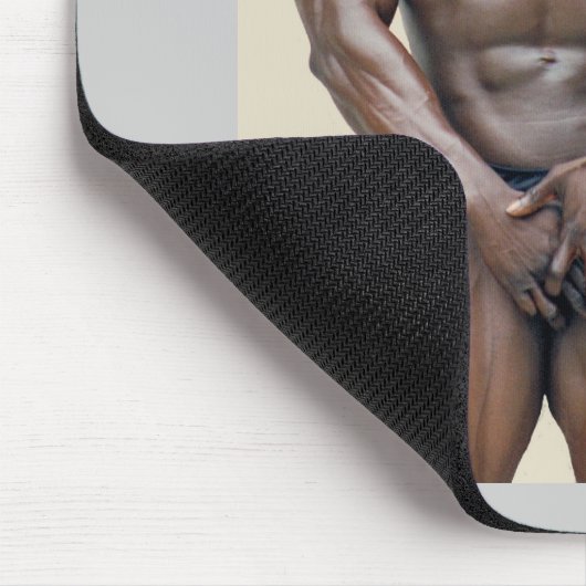 Mousepad, Sam Addo, bodybuilder S39B Muismat (Hoek)