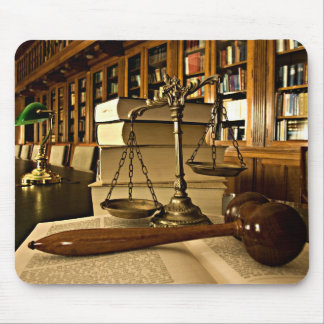Mousepad Scales of Justice Themis Lawyer Attorney Muismat